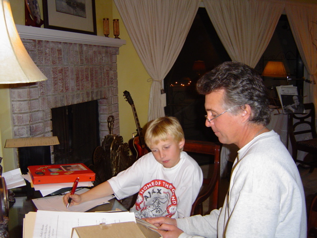 Jim and his son Riley