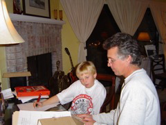 Jim and his son Riley