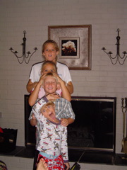 my nieces Kelly and Lindsey and nephews Riley and Ryan
